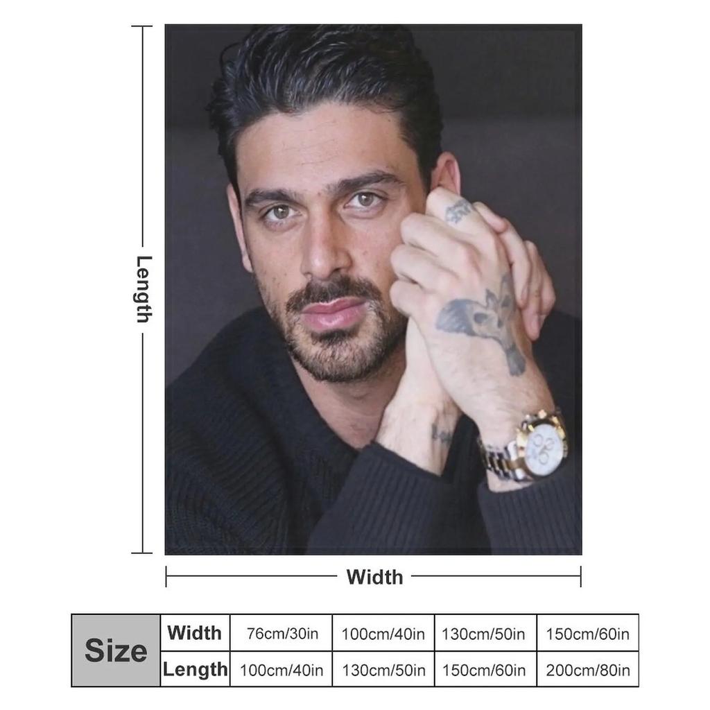 michele morrone Throw Blanket for sofa valentine gift ideas halloween Baby Blankets