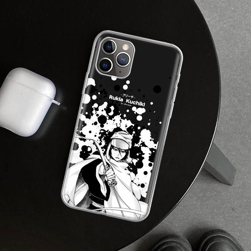 Bleach Kuchiki Rukia Phone Case Cover for iPhone 11 12 13 Mini 14 15 Plus 16 Pro Max 17 Air 7 8 + SE Art Customized Fundas 11 12