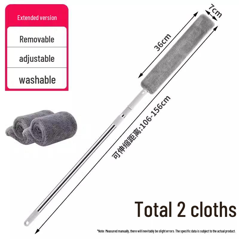 Extra-Long Extendable Under-Bed Dust Duster for Deep Cleaning