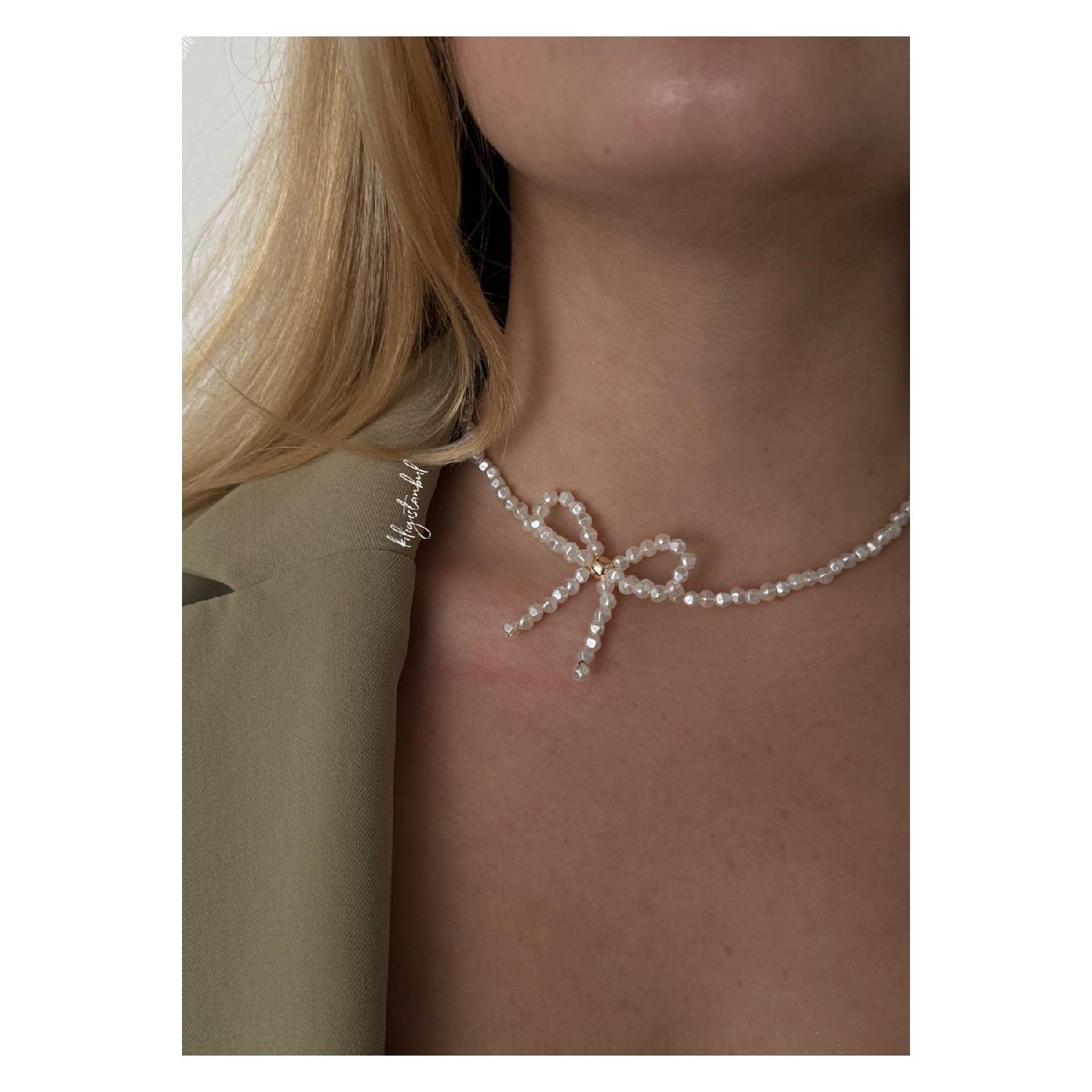 

Pearl Bowow Necklace 35 Cm Extension