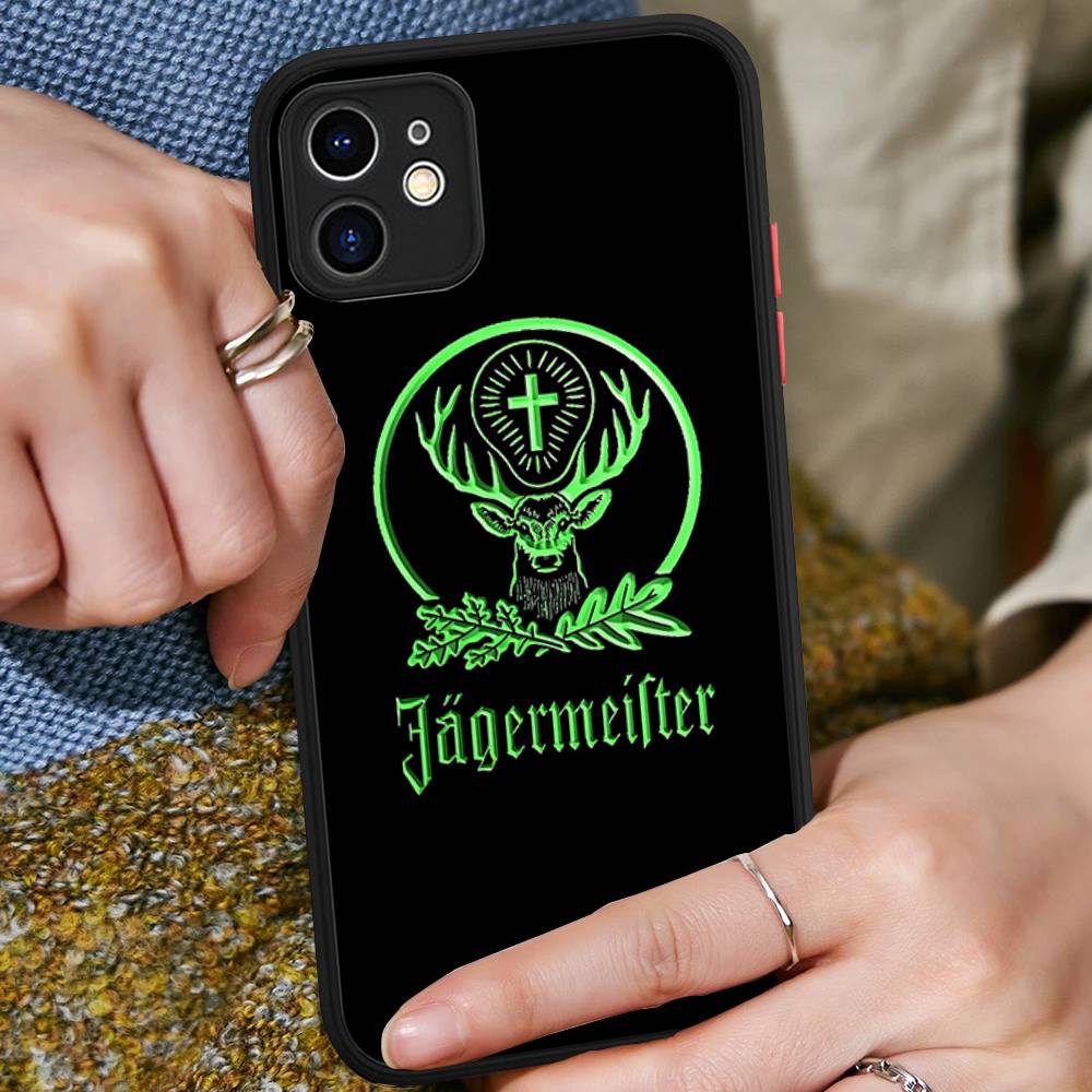 Hi J-Jagermeister Logo Phone Case For IPhone 16 15 14 Plus 15 13 12 11 Pro Max X XS MAX Matte Cover