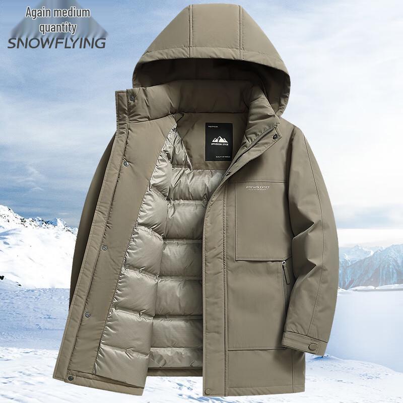 Men s Detachable Hood Duck Down Puffer Jacket XL