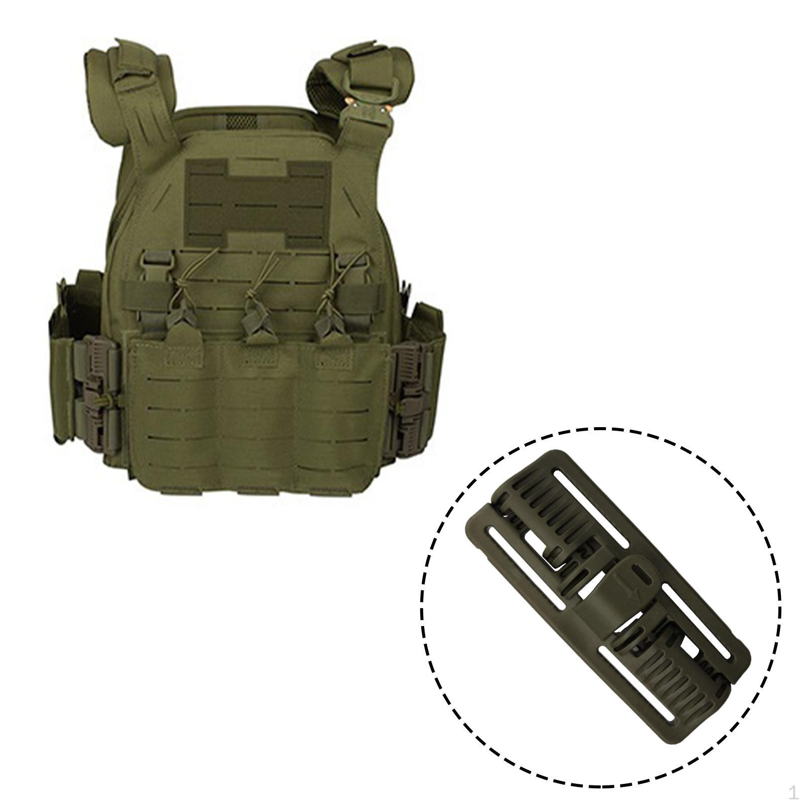 

Набір швидкої пряжки жилета для кріплення спорядження для активного відпочинку Green Long