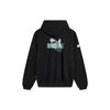 Li Ning Badfive Letter Print Hoodie Unisex Hoodies Black AWDTC89-4