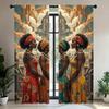 African-inspired Printed Curtains for Bedroom   Living Room and Kitchen Decoration   Home Decoration   Window Decoration
