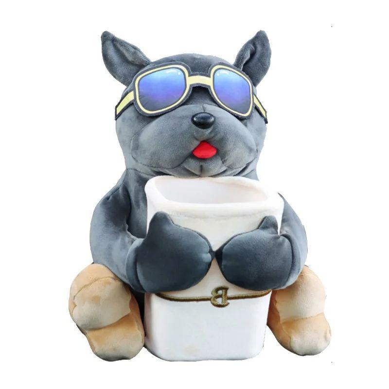 

2 в 1 автомобильный чехол для салфеток, симпатичная мультяшная плюшевая кукла, автомобильный подлокотник, подвесная коробка для бумаги, мусорное ведро, автомобильная многофункциональная сумка для хранения