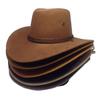 Trilby Cap Cowboy Style Adjustable Wide Brim Jazz Cap Costume Accessory for Horse Riding