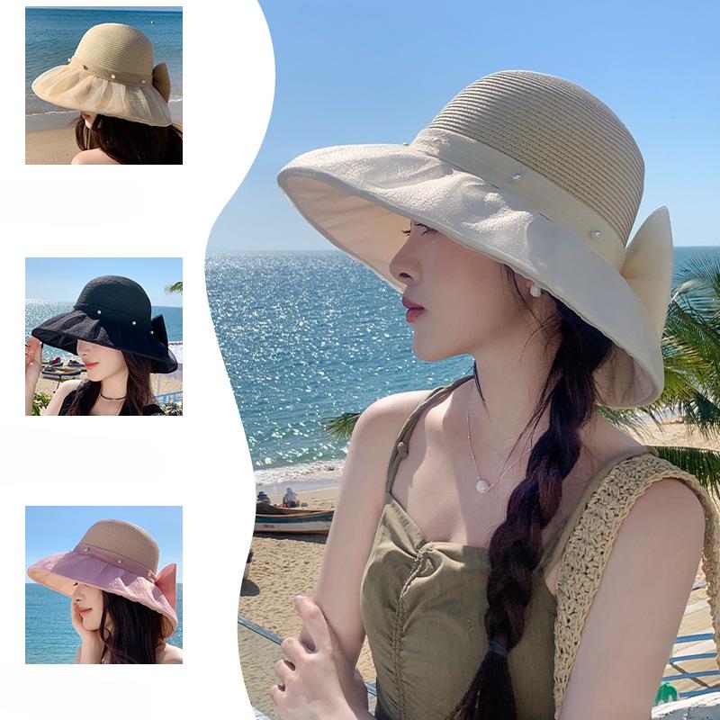 Women's Summer Outdoor Face Protecting New Face Covering Fisherman's Hat Foldable Sun Hat