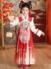 Χειμωνιάτικο Βελούδινο Φόρεμα Hanfu για Παιδιά: Νέο Έτος Στυλ Κίνας Σουίτα Τανγκ για Κορίτσια
