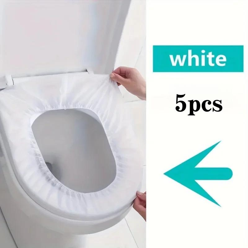 5/10/20/50pcs Disposable Toilet Seat Covers - Elasticated, Waterproof, and Stain-Resistant Toilet Seat Cover For Home Travel