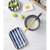 Japanese Style Blue and White Porcelain Dinnerware Sets for One Person Dinner Include Bowls, Plate, Chopsticks, Dishes Set Ceramic Gift Box Set of 6