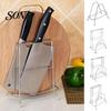 Space Saving Kitchen Tool Stand Stainless Steel Chopping Board Storage Rack And Knife Holder for Ventilated Cutlery Countertop, Vertical Drain