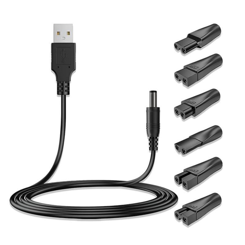 1 Set Power Cord 5V Universal Replacement Charger Usb Adapter For Hair Clippers Beard Trimmers Shavers Desk Lamps