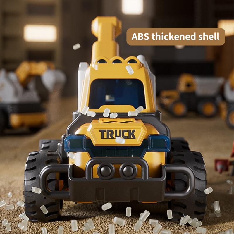 1:55 Diecast City Truck Diecast Model Fire Sanitation Engineering Car Inertial Play Vehicle Educational Toys For Children Gift