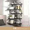 Wooden Corner Shelf with Iron Frame for Living Room, Kitchen, or Bathroom - Ideal for Books, Toys, and Storage.