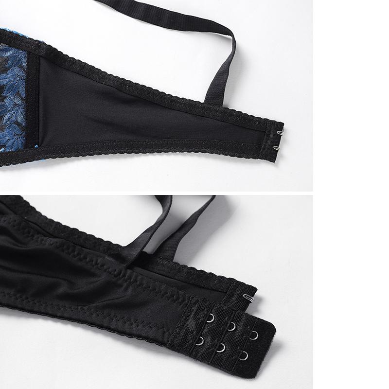 Julexy New Arrivals Women Bra Lace Hollow Out Underwear Women Embroidery Plus Size C D Cup Lingerie Bra
