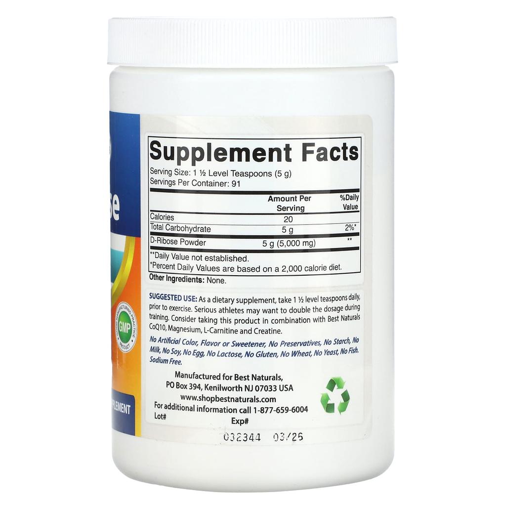 D-Ribose, 454G(1 Pfund)