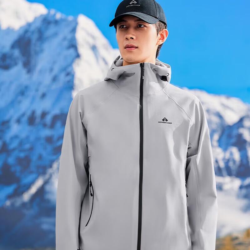 Tuoluzhe Yunquena Men's Waterproof Hooded Softshell Jacket XHW411016