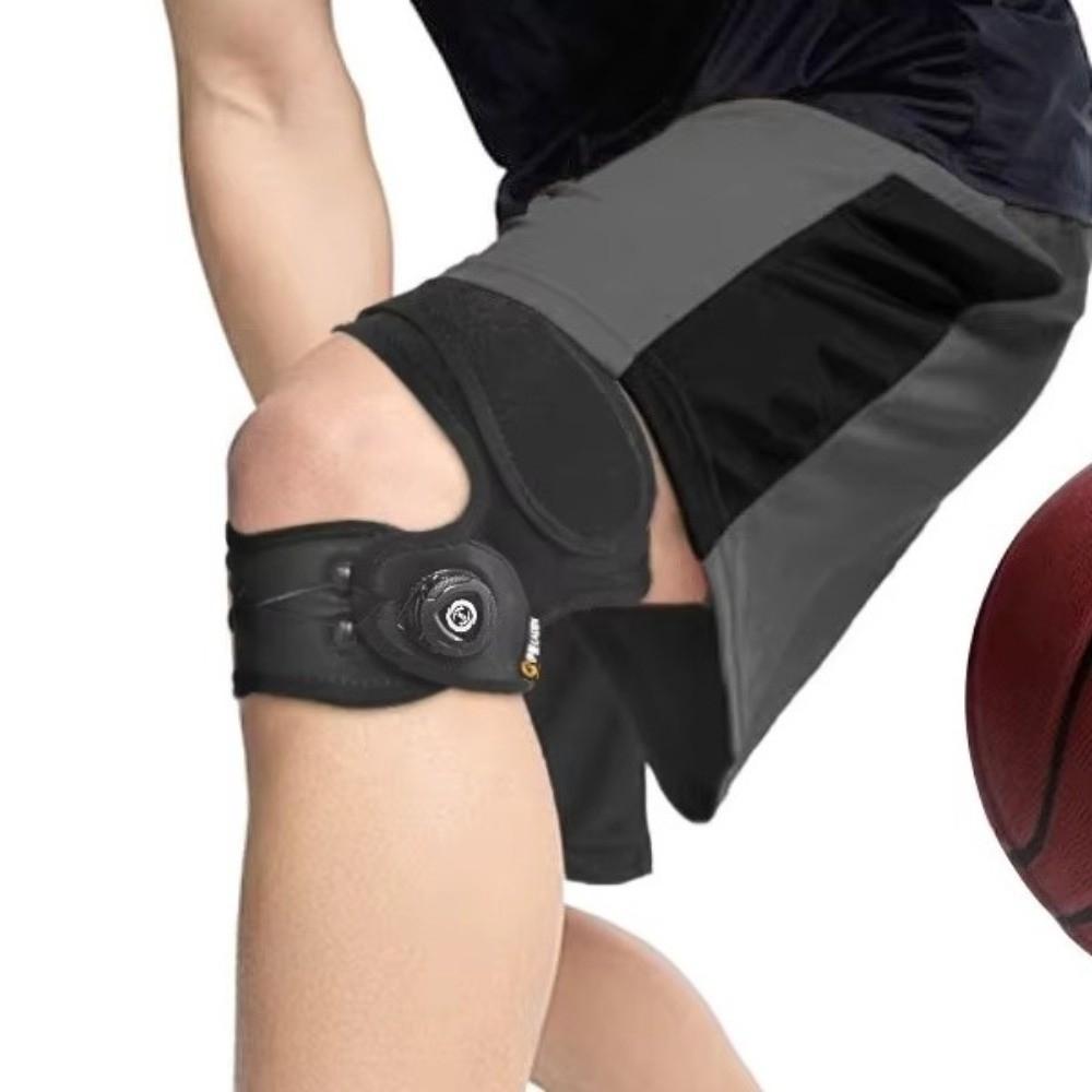 Adjustable Knob Patella Tendon Support Strap Soft Silicone Cushion Knee Pad Knee Brace Fitness