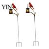 Landscape Lighting for Lawns Solar Kingfisher Garden Stake Light, Metal Bird Yard Art with Hanging Lantern, Auto-On Decorative LED Waterproof Outdoor