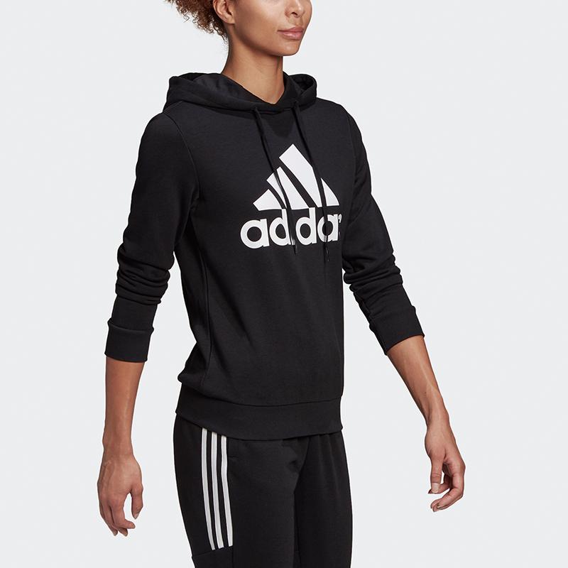 Adidas Neo Essentials Sports Hoodie Pullover Women Hoodie Black GM5514