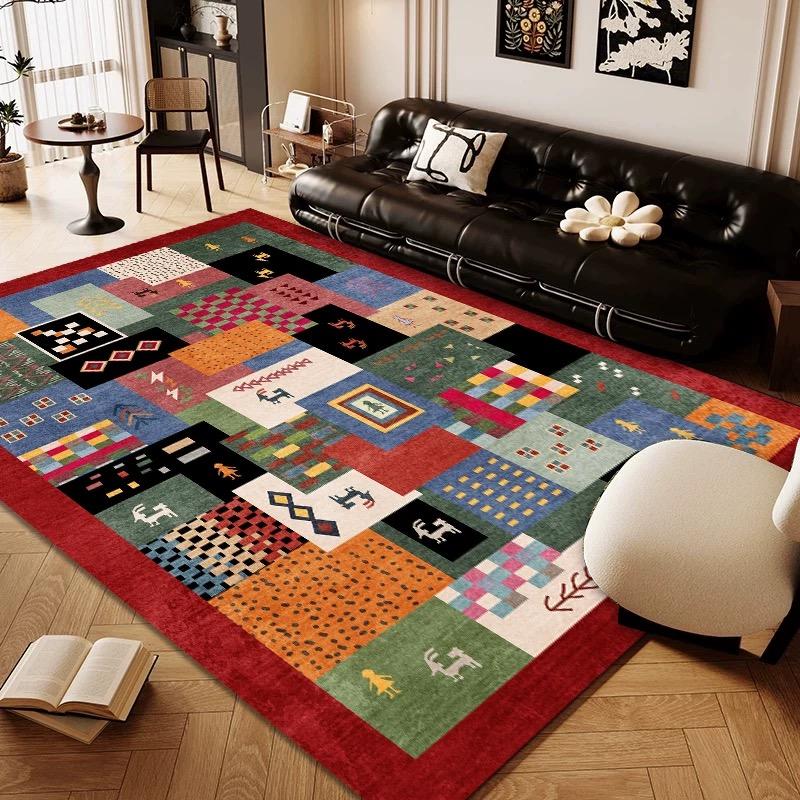 Bohemian-style Carpets for Living Rooms Bedrooms Sofas Coffee Tables Floor MATS Anti-slip and Anti-stain Home Decoration