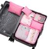 6 ks/sada Skládací cestovní úložná taška Sada Úspora místa Venkovní balicí organizér Venkovní