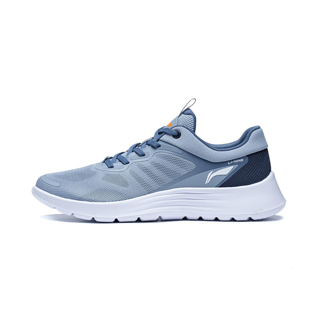 New LiNing Feather Cushioning Anti Slip And Wear Resistant Low Top Running Shoes Men's Blue ARST019-4