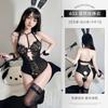 Xianyi Sexy Lingerie Lace Bunny Uniform Temptation Revealing Breasts Open Crotch Cos Sexy One-piece Clothes Free of Charge 653