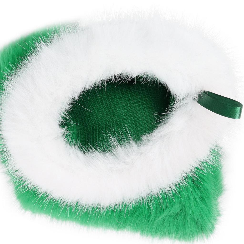 FauxFleece Christmas Stocking Soft Faux Fleece for Mantel Display, Doorway