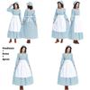 Halloween Floral Pattern Costume For Women With Polyester Mix Material For Parties