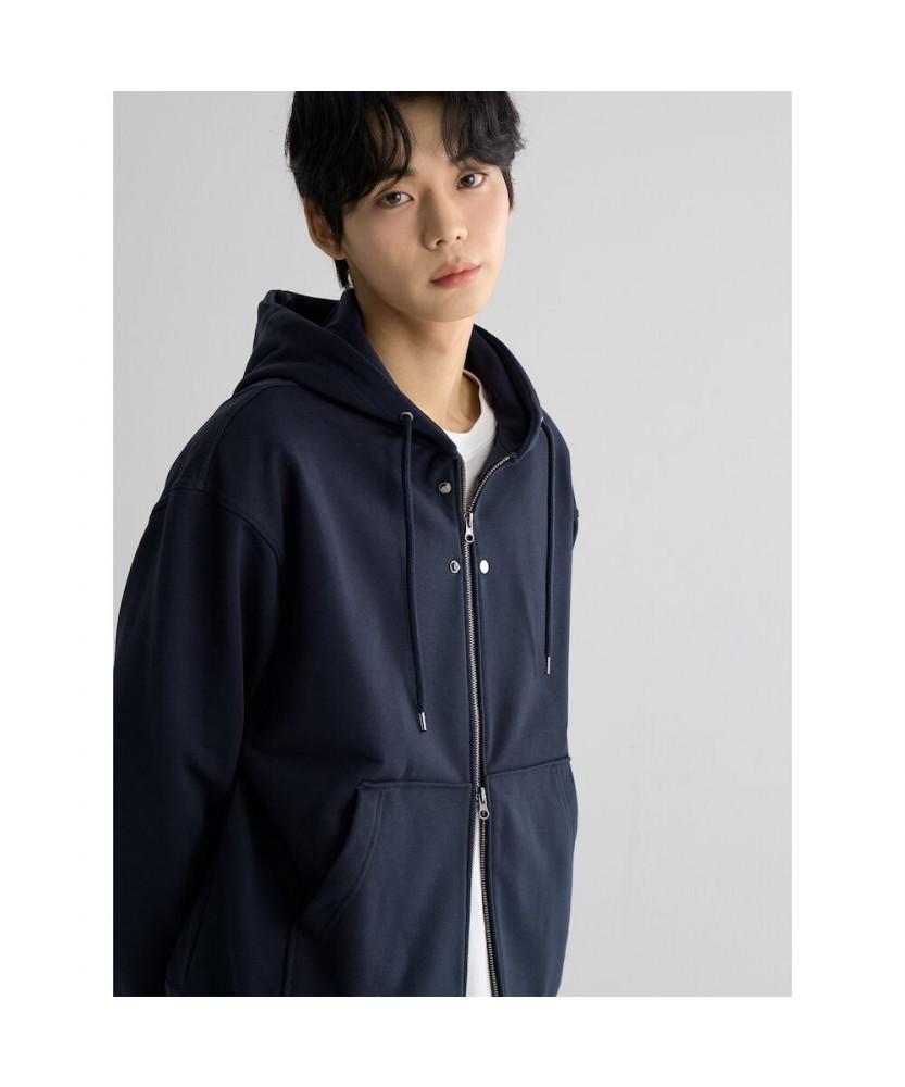 8seconds Color Block Stitch Detail Hoodie Full Zip Navy