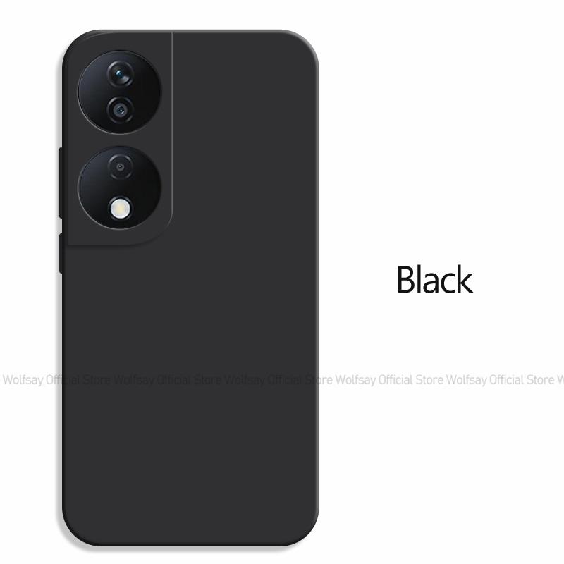

Чехол для Honor X7B Чехол для Honor X7B Роскошные мягкие чехлы из ТПУ Ударопрочный жидкий силиконовый защитный чехол для задней панели телефона для Honor X7B Honor X7B чёрный