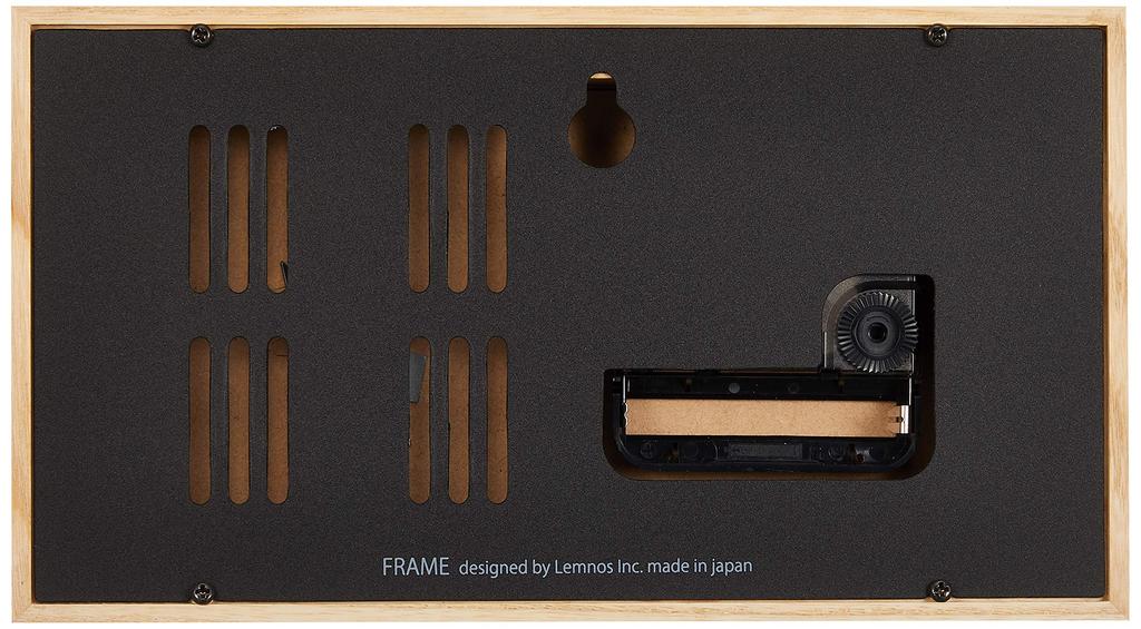 Lemnos Wall-Mounted Thermo-Hygrometer, Analog Frame, Natural Wood Grain, LC13-14 NT