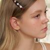 FANTASTIC PLANET oval cubic flower hair pin (2colors)