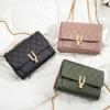 Women's Bag New Fashion Diamond Lock Small Square Bag Versatile Shoulder Messenger Chain Small Bag