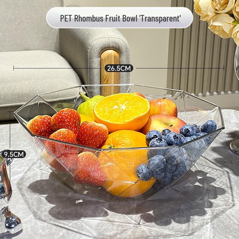 Zhao Ran Transparent Large Diamond Melamine Fruit Plate