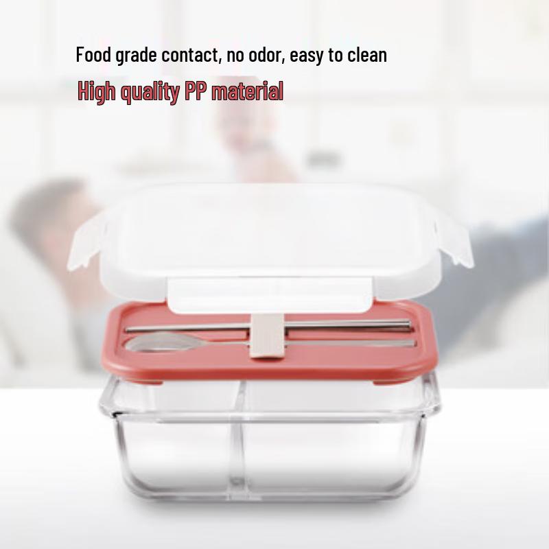 LocknLock Divided Glass Lunch Box