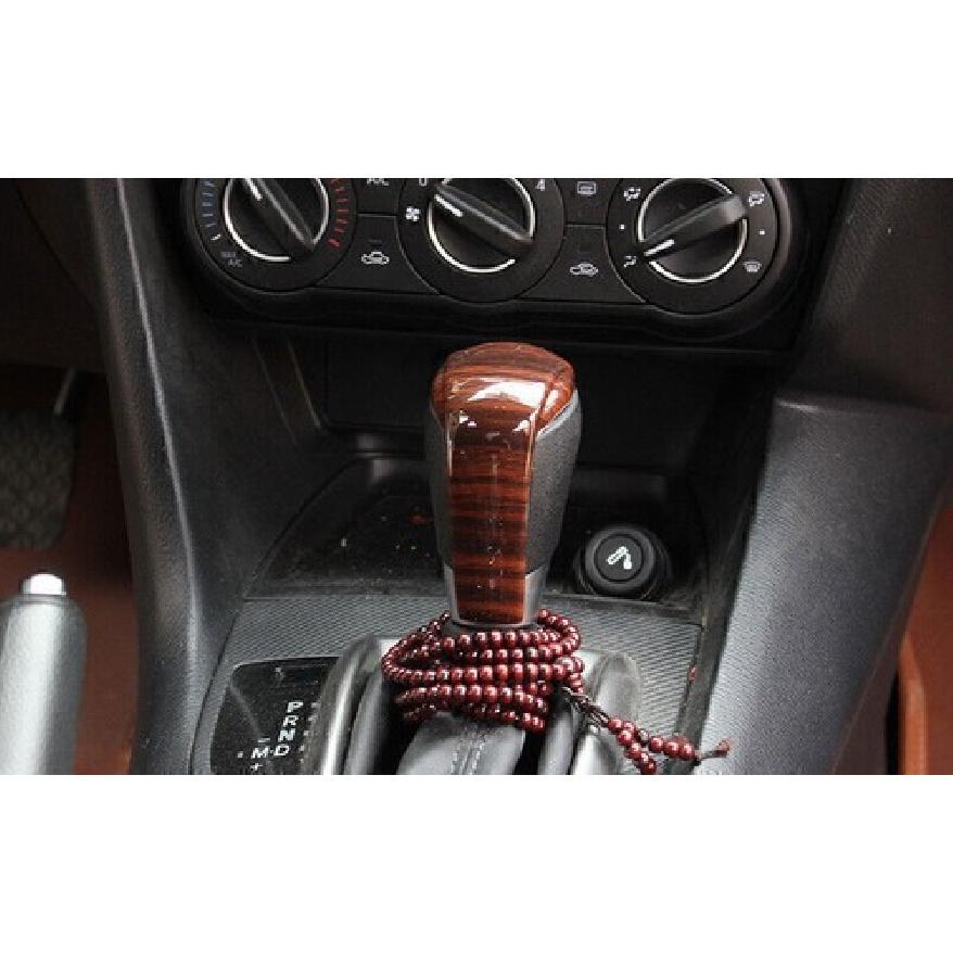 For Mazda 6 Atenza 2016-2017 Brown Wood Grain Center Console Gear Shift Knob 1PC