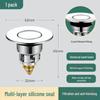 Push Filter Sink Drain Plug with Leak-Proof Basin Bounce Core