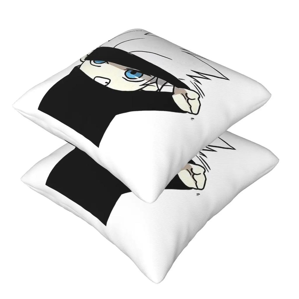 Gojo Manga Kawaii Japanese Anime 2 Pcs Square Pillowcase Pillow Cover Cushion Decor Comfort Throw Pillow For Home Car