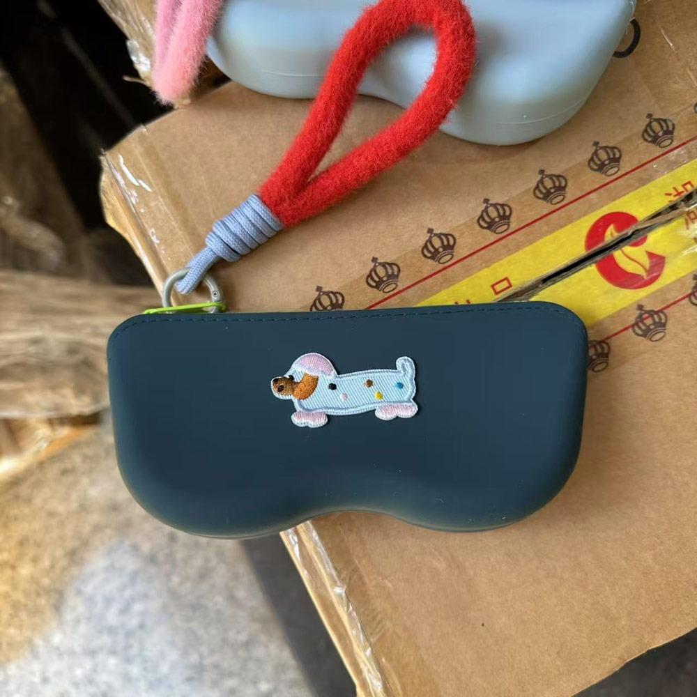 New Multifunctional Glasses Bag Waterproof Silicone Sunglasses Protective Cover Dustproof Hanging Coin Purse