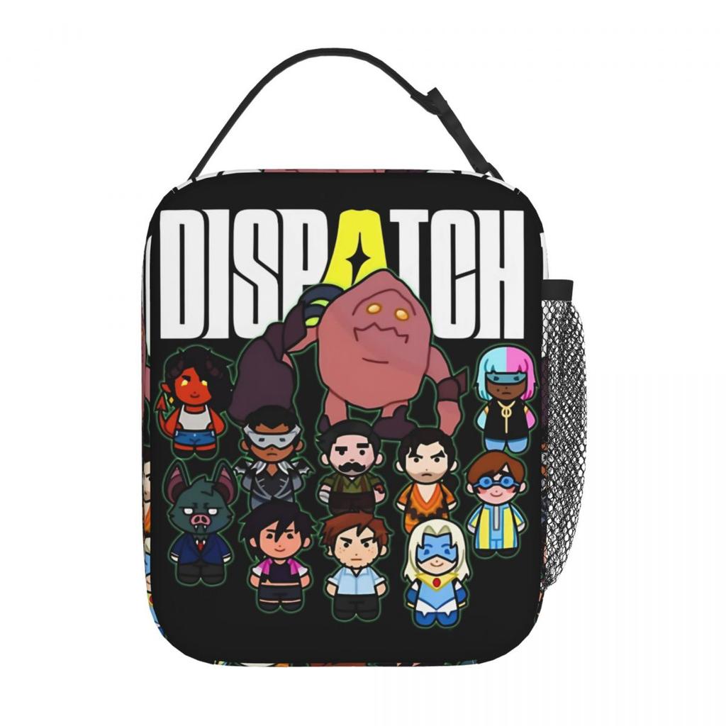 Dispatch Video Game Thermal Insulated Lunch Bags for Travel Portable Food Container Bags Men Women Thermal Cooler Lunch Box