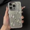 Korean Sequins Epoxy Acrylic Stars Plating Lens Protective Case For iPhone 17 Air 16 15 11 13 12 Pro Max 14 Plus Shinny Cover
