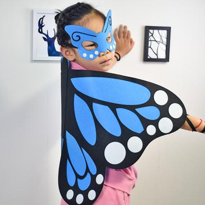 Halloween Carnival Feeling Dress Up Children Decoration Felt Bird Wings Performance