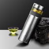 Hong Hao Pure Titanium Tea Separation Cup - Portable Car Thermos with Inner & Outer Design, Laser Engraved, Perfect for Stewing Tea and Gifting