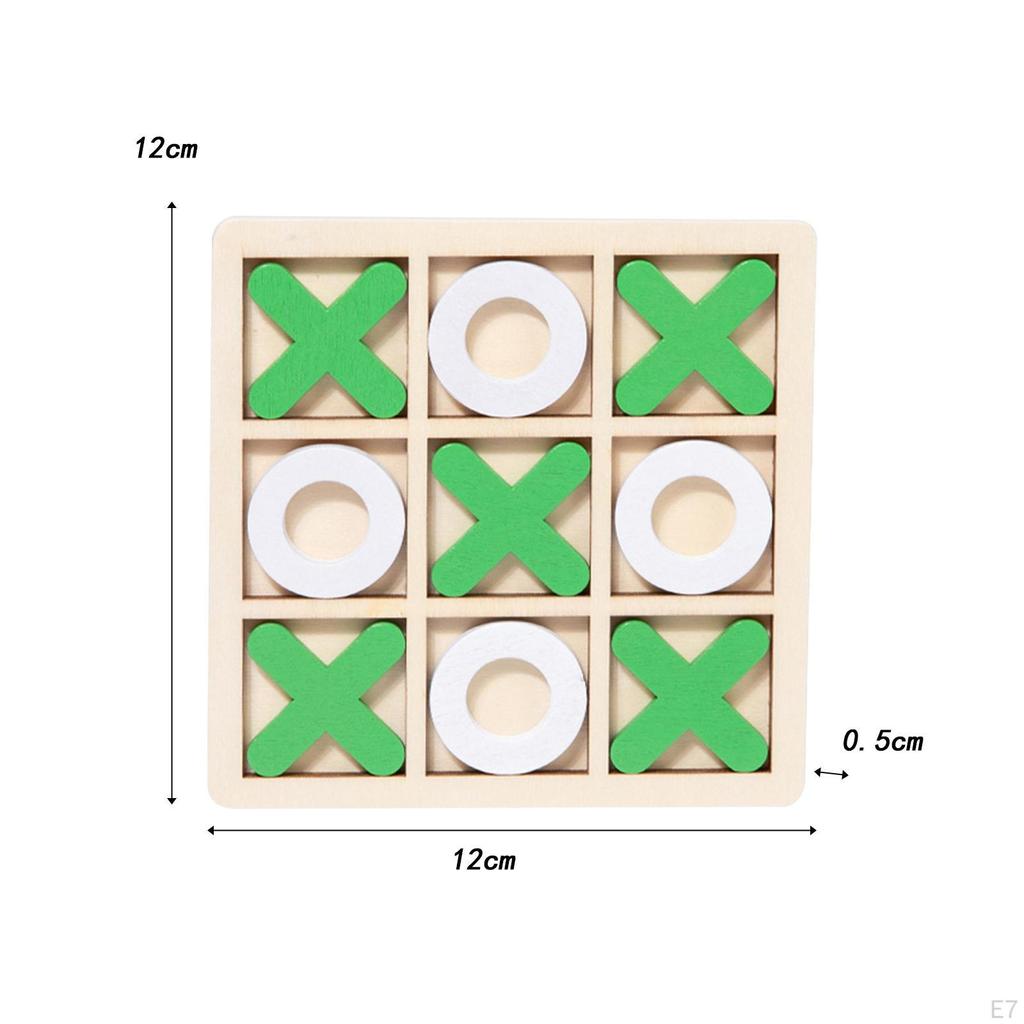 Tic TAC Toe Board Game Brain Teaser Puzzles Entertainment Interactive for Boys Girls Coffee Table