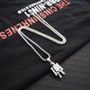 Hip-hop Rotating Robot Necklace for Men and Women Long Versatile Clavicle Chain Bouncy Personality Ins Couple Titanium Steel Accessories