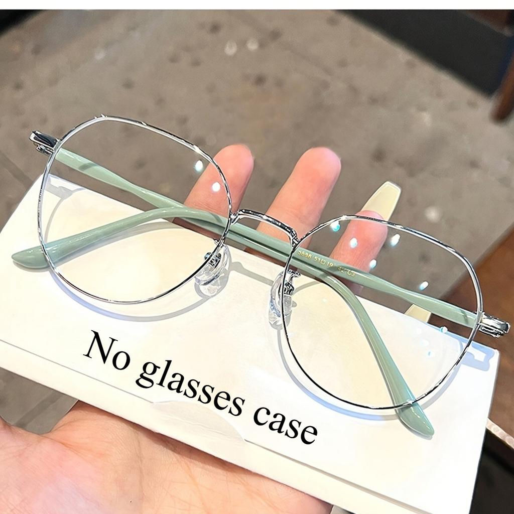 1 Pair of Chic Milk Coffee-Colored Round Glasses for Students - Sleek PC Frame & Lens Anti-Blue Light Protection