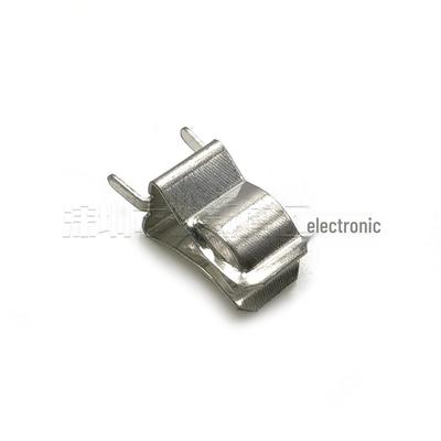 5x20mm Glass Ceramic Fuse Clips, PCB Vertical Holder, Tinned Brass